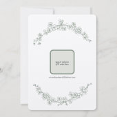 Sage Dream bruiloft uitnodiging (Achterkant)