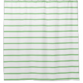 Sage dunne lijnen strepen Patroon Douchegordijn (Voorkant)