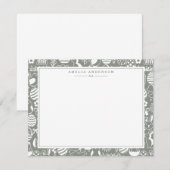 Sage Easter Egg Frame Note Card Kaart (Voorkant / Achterkant)