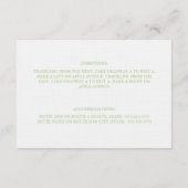 Sage Eat, Drink & getrouwd zijn | Behuizing Informatiekaartje (Achterkant)