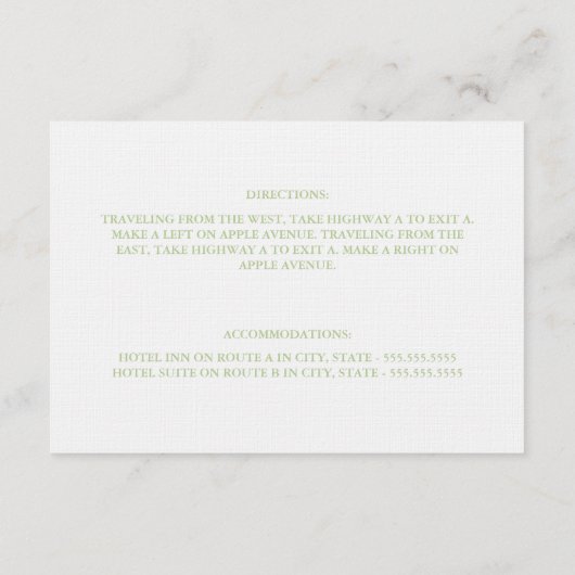 Sage Eat, Drink & getrouwd zijn | Behuizing Informatiekaartje (Achterkant)