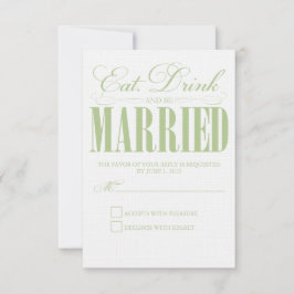 Sage Eat, Drink & getrouwd zijn | Response Kaart