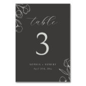 Sage | Eenvoudige kalligrafie van het huwelijk Kaart (Achterkant)