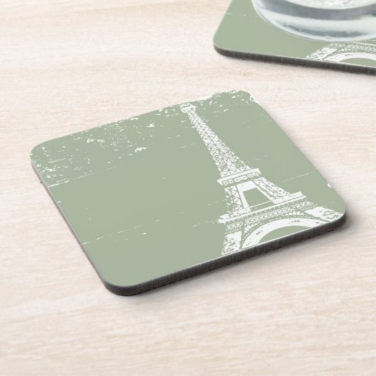 Sage Eiffel Tower Cork Onderzetters (Linkerzijde)