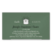 Sage Elegant Handgemaakte Soy Wax Kaars Magnetisch Visitekaartje (Voorkant)