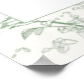 Sage Elegant Toile Seating Chart Poster (Hoek)