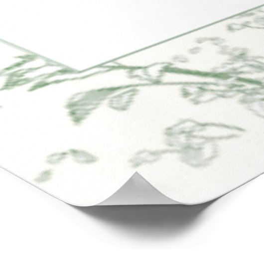 Sage Elegant Toile Seating Chart Poster (Hoek)