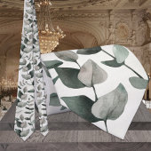Sage & Emerald Green Eucalyptus Weddenschap Stropdas