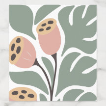 Sage en Blush Abstract Tropische Bloemige Trouwdag