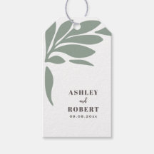 Sage en Blush Tropisch Abstract Bloem Bruiloft