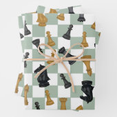 Sage en Camel Schaak Master Schaakmat Schaakbord Inpakpapier Vel (In situ)