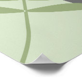 Sage en Grijs Botanisch unframed Poster (Hoek)