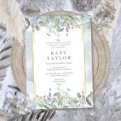 Sage en Lila Floral Winter Vrijgezellenfeest Kaart