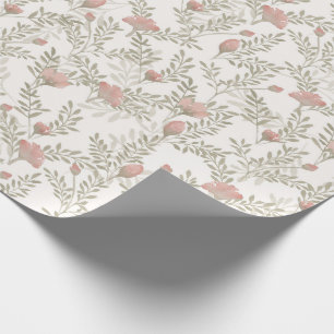 Sage- en rasterpapier voor de Waterverf van Floral Cadeaupapier