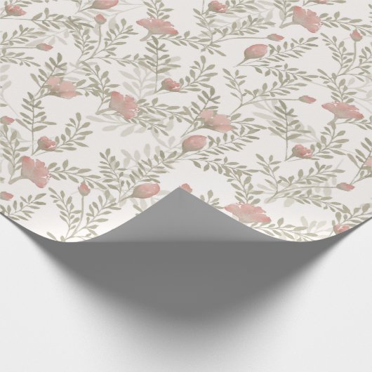 Sage- en rasterpapier voor de Waterverf van Floral Cadeaupapier (Hoek)