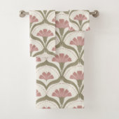 Sage en Roze Badhanddoekenset Bad Handdoek (Insitu)