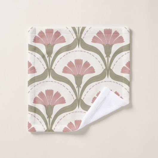 Sage en Roze Badhanddoekenset Bad Handdoek (Wasdoekje)