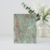 Sage en Rust Marble Briefkaart (Staand voorkant)