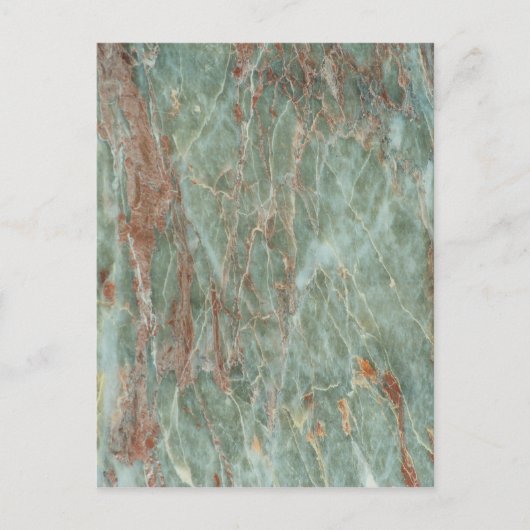 Sage en Rust Marble Briefkaart (Voorkant)