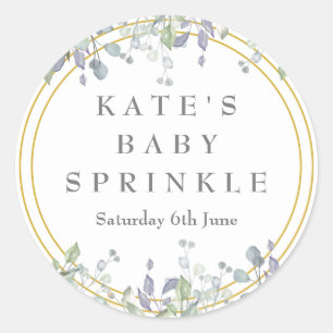Sage en Seringenschuur Baby Sprinkle Ronde Sticker
