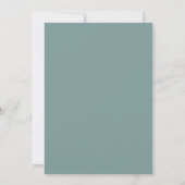 Sage en Terracotta Stardust Skies Bruiloft Save The Date (Achterkant)