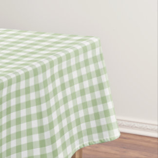 Sage en White Buffalo Plaid Gingham Tafelkleed