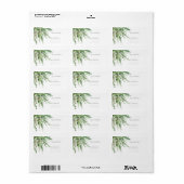 Sage Eucalyptus ADRESETIKETTEN Etiket (Full Sheet)
