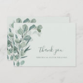Sage Eucalyptus Bedankkaart (Voorkant / Achterkant)