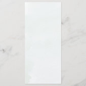 Sage Eucalyptus groen Eenvoudige chique bruiloft Menu (Achterkant)