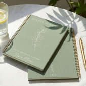 Sage Eucalyptus Minimalist Daily Wellness Journal Notitieboek