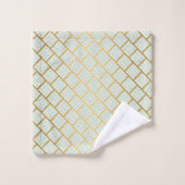 SAGE EUCALYPTUS PATROON BATHROOM TOWEL SET BAD HANDDOEK (Wasdoekje)
