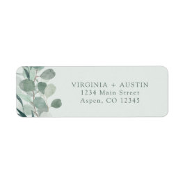 Sage eucalyptus retouradres etiket