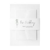 Sage Eucalyptus Script Namen Onze Bruiloft Uitnodigingen Wikkel (Voorkant Voorbeeld)