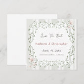 Sage Eucalyptus Wedding Save the Date (Voorkant / Achterkant)