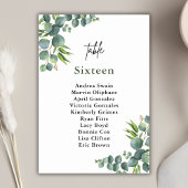 Sage Eucalyptus Woodland Wedding Kaart