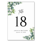 Sage Eucalyptus Woodland Wedding Kaart (Voorkant)