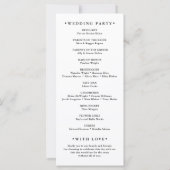 Sage Eucalyptus Woodland Wedding Programma (Achterkant)