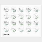 Sage Eucalyptus Woodland Wedding Ronde Sticker (Vel)