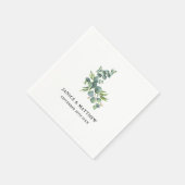Sage Eucalyptus Woodland Wedding Servet (Hoek)
