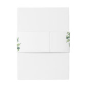 Sage Eucalyptus Woodland Wedding Uitnodigingen Wikkel (Achterkant Voorbeeld)