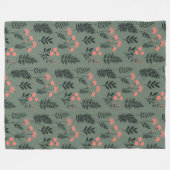 Sage Fern Fleece Deken, groot 60" x 80" (Voorkant (Horizontaal))