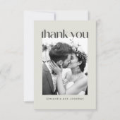 Sage Floral Boho Custom Message Weddenschap Bedankkaart (Voorkant)