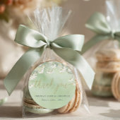 Sage Floral Bruidsfeest Dank Je Stickers