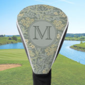 Sage Floral William Morris Custom Initiaal Dames Golfheadcover