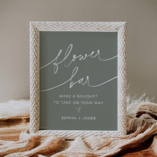 SAGE Flower Bar, maak je Bouquet-teken Poster