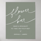 SAGE Flower Bar, maak je Bouquet-teken Poster (Voorkant)