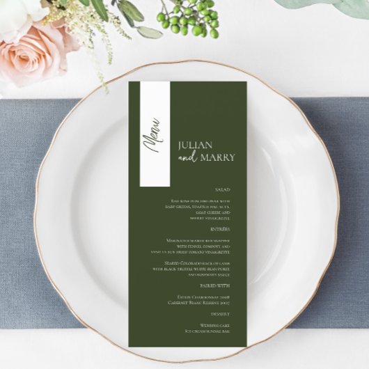 SAGE fluistert Soiree Menu