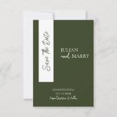 SAGE fluistert Soiree met foto Save The Date (Voorkant)