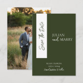 SAGE fluistert Soiree met foto Save The Date (Voorkant / Achterkant)