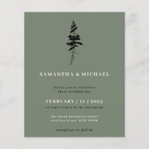 Sage Forest Pine Tree Indie Rustige budget